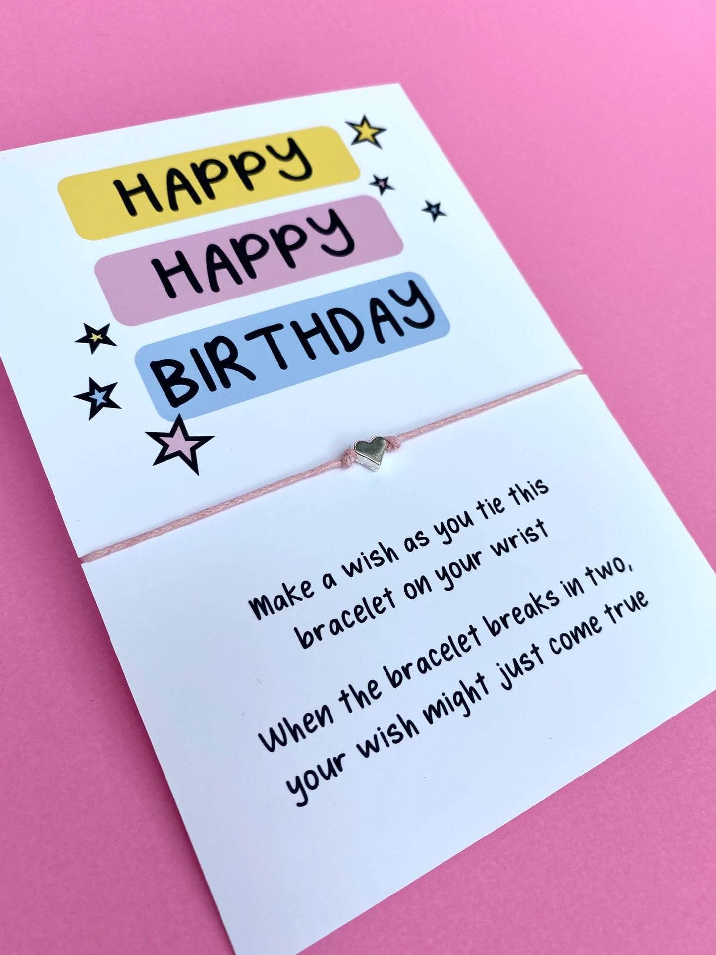 Happy Birthday Wish Bracelet