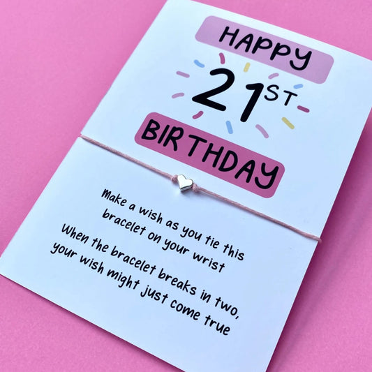 21st Birthday Wish Bracelet