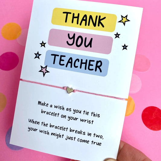 Thank you teacher Wish Bracelet