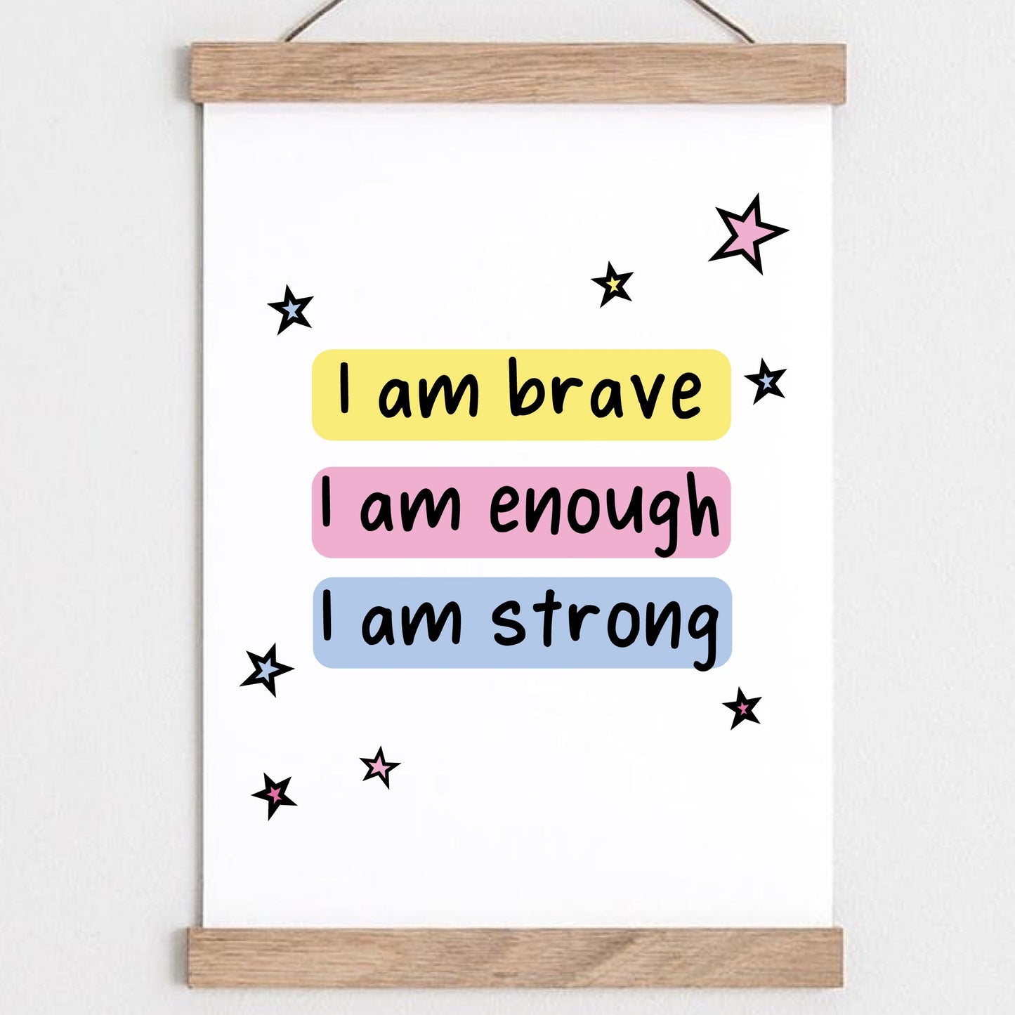 I am strong Quote Affirmation Print