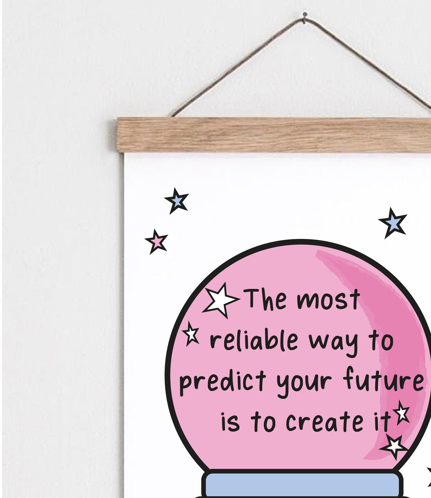 Crystal Ball Quote Inspirational Prints