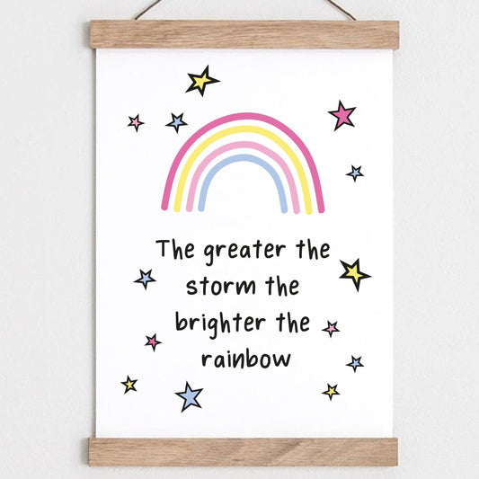 Rainbow Quote Print