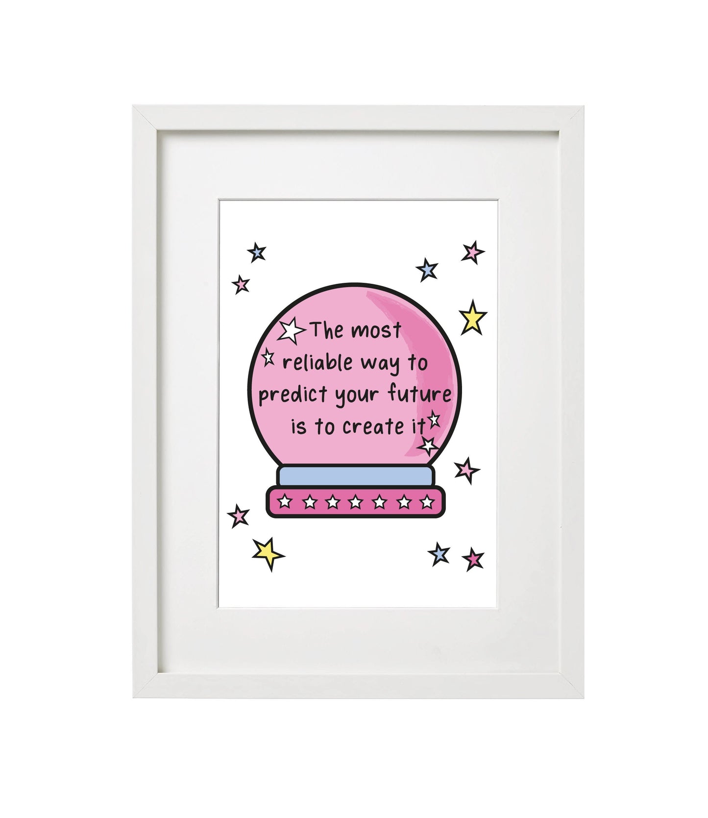 Crystal Ball Quote Inspirational Prints