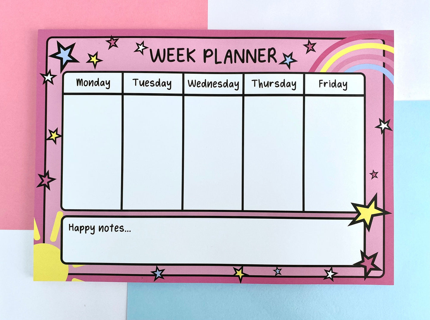 SUPER SECOND A4 Weekly Planner Notepad
