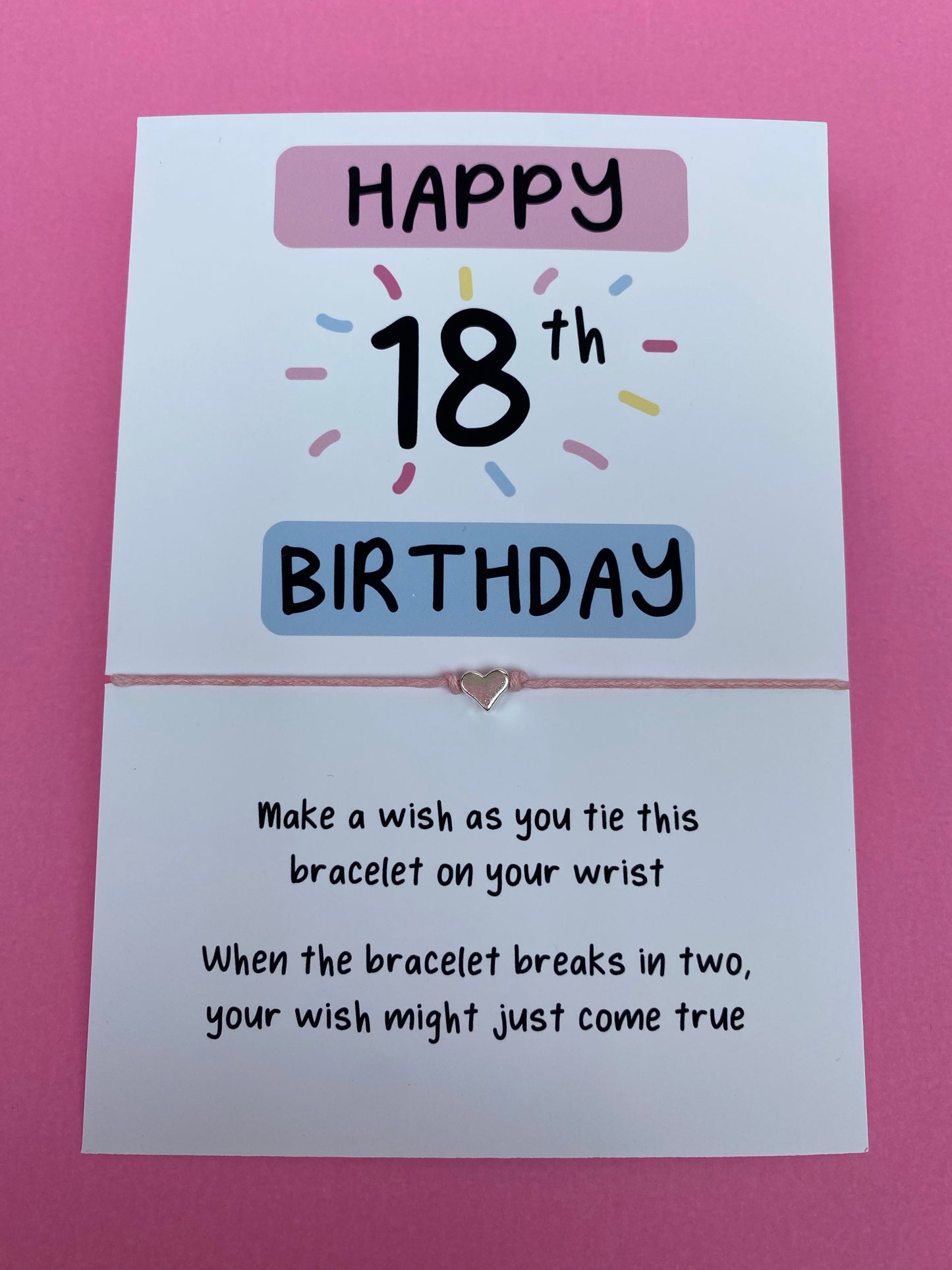 18th Birthday Wish Bracelet