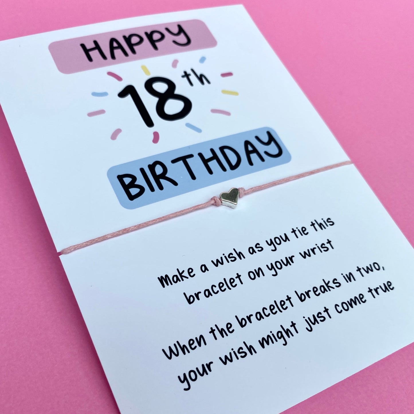 18th Birthday Wish Bracelet