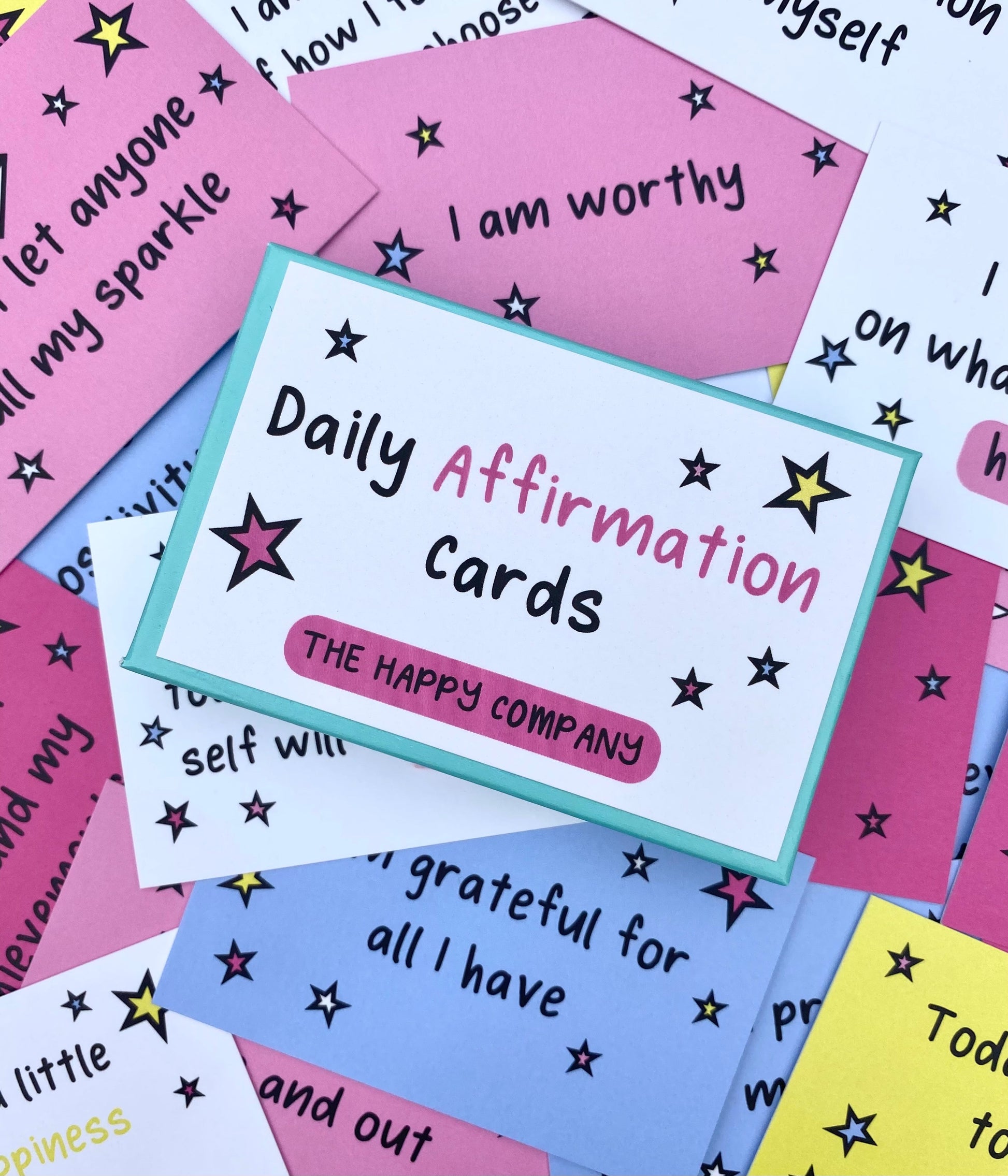 Girls Happiness and Positive Affirmation Cards Kids uk